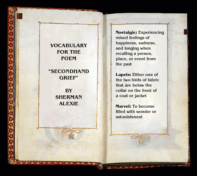 A photograph of an open book