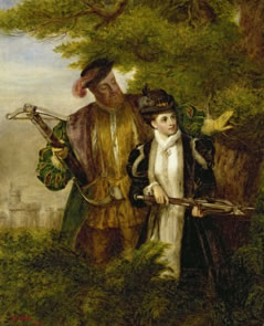 Anne Boleyn hunting with King Henry VIII