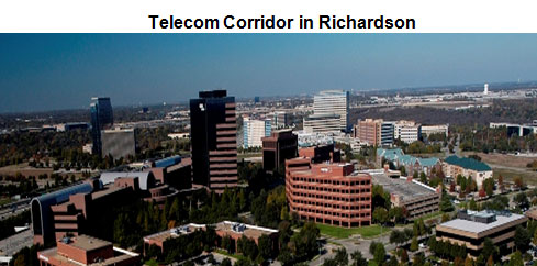 Panoramic view of the Telecom Corridor in Richardson, Texas