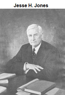 Portrait of Jesse H. Jones, seated at a desk