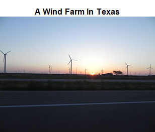 Image of a wind farm with several turbines