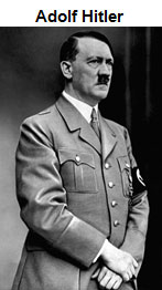 Portrait of Adolf Hitler standing.