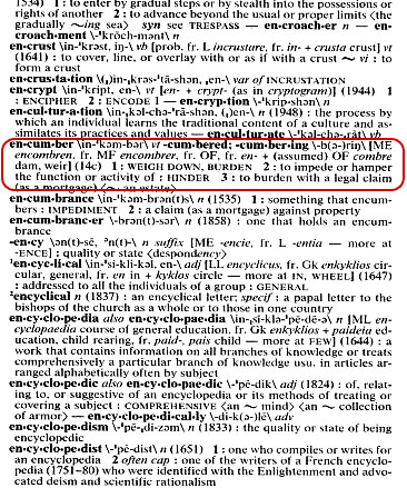 A dictionary page with the word empirical circled along with its definition