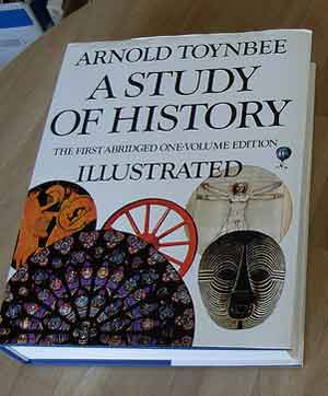 A history book; Arnold Toynbee’s A Study of History, First Abridged One-Volume Edition