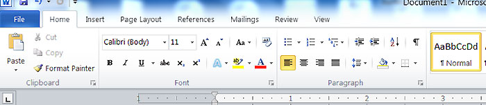 Illustration of Microsoft Word’s user interface