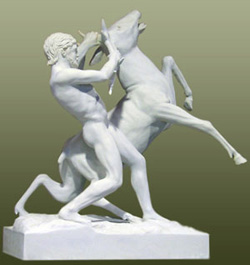 Cupid: Classical statue of Cupid with his bow