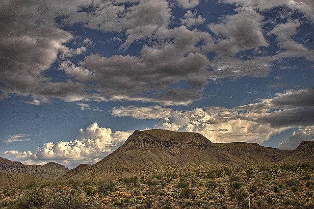 A photograph of mountains in Big Bend National Park.