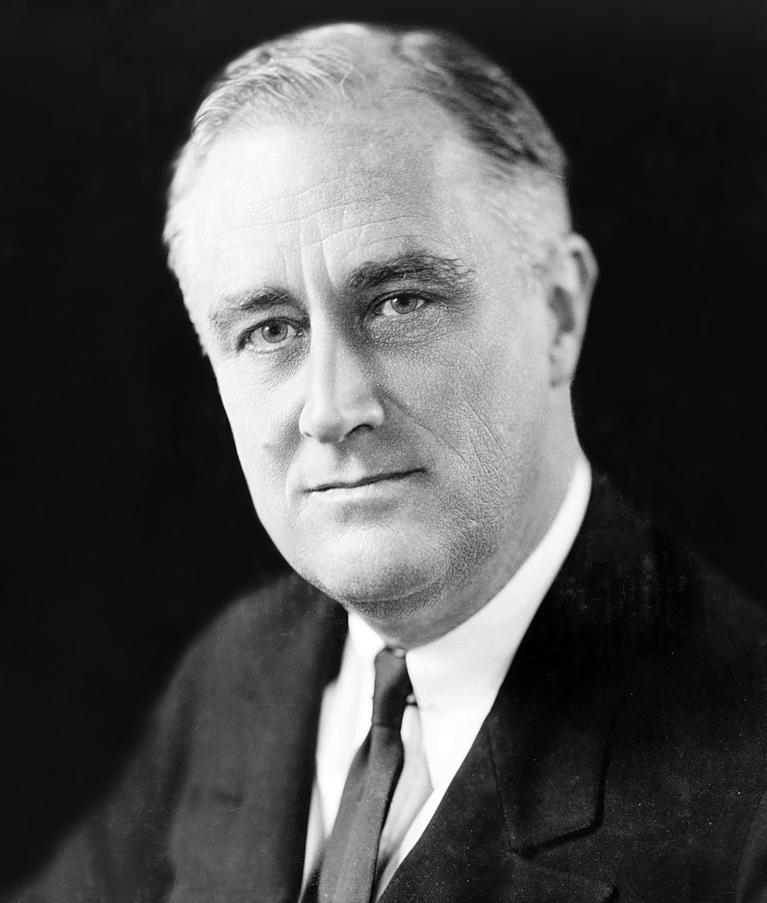 A photograph of FDR