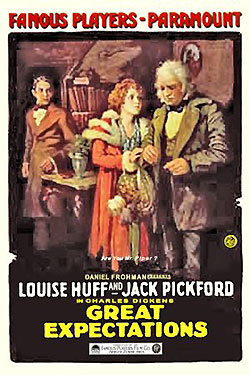 A poster form the film version of Charles Dickens “Great Expectations”
