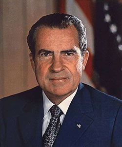 A photograph of President Richard M. Nixon