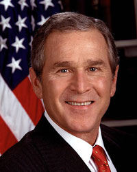 A photograph of President George W. Bush