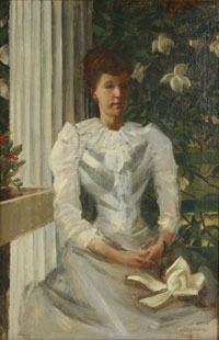 Portrait of a Victorian Woman in White