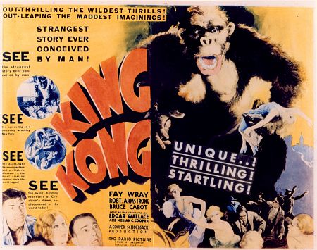 movie poster for the 1933 movie King King