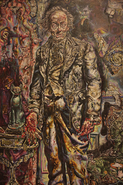 painting of Dorian Gray as he really looks toward the end of the novel