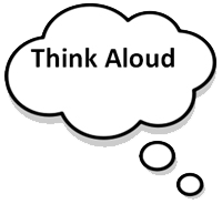 icon for a think aloud activity