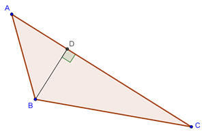 altitudes of a right triangle