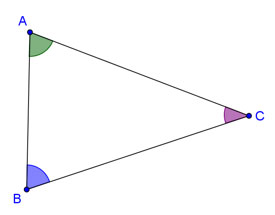 interior angles of triangle ABC